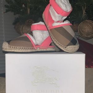 Burberry toddler espadrille brand new with tag